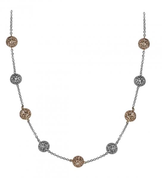 <em>10K Ball Necklace; $445 </em>