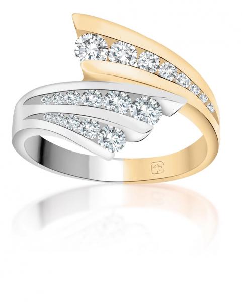 <em> 14K Gold and White Gold Diamond Ring; $1499 </em>